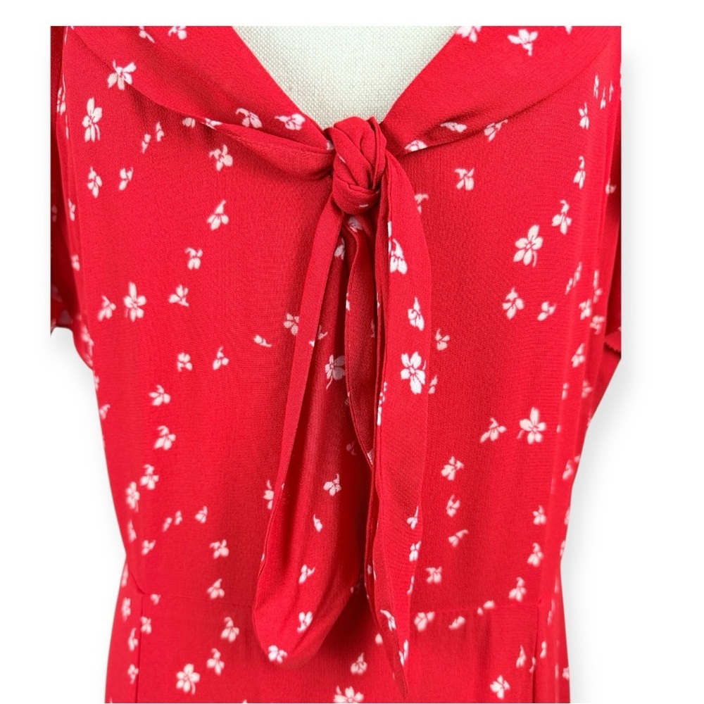 Reformation Red Floral Maxi Dress Size 12 Vintage  inspired - Picture 6 of 6